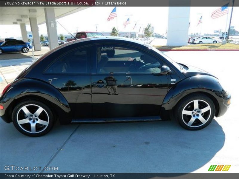 Black / Cream Beige 2002 Volkswagen New Beetle Sport 1.8T Coupe
