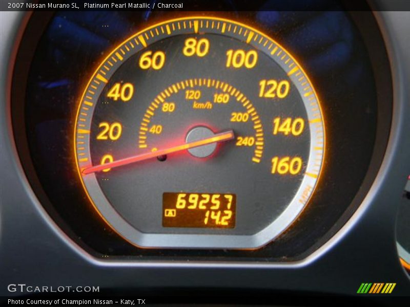 Platinum Pearl Matallic / Charcoal 2007 Nissan Murano SL