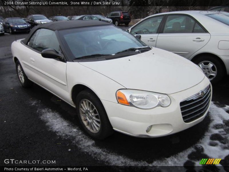 Stone White / Dark Slate Gray 2004 Chrysler Sebring LXi Convertible