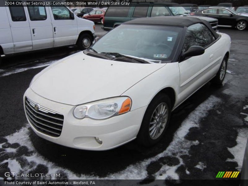 Stone White / Dark Slate Gray 2004 Chrysler Sebring LXi Convertible