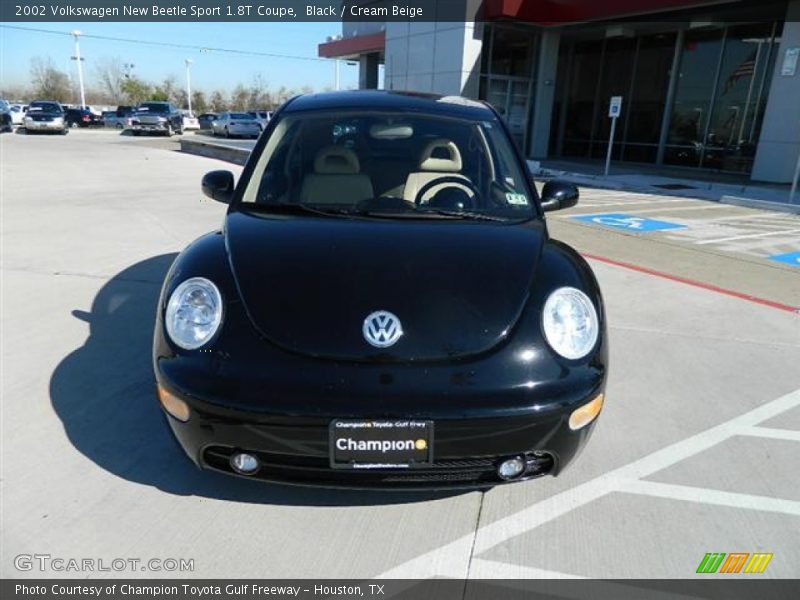 Black / Cream Beige 2002 Volkswagen New Beetle Sport 1.8T Coupe