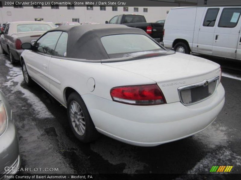 Stone White / Dark Slate Gray 2004 Chrysler Sebring LXi Convertible