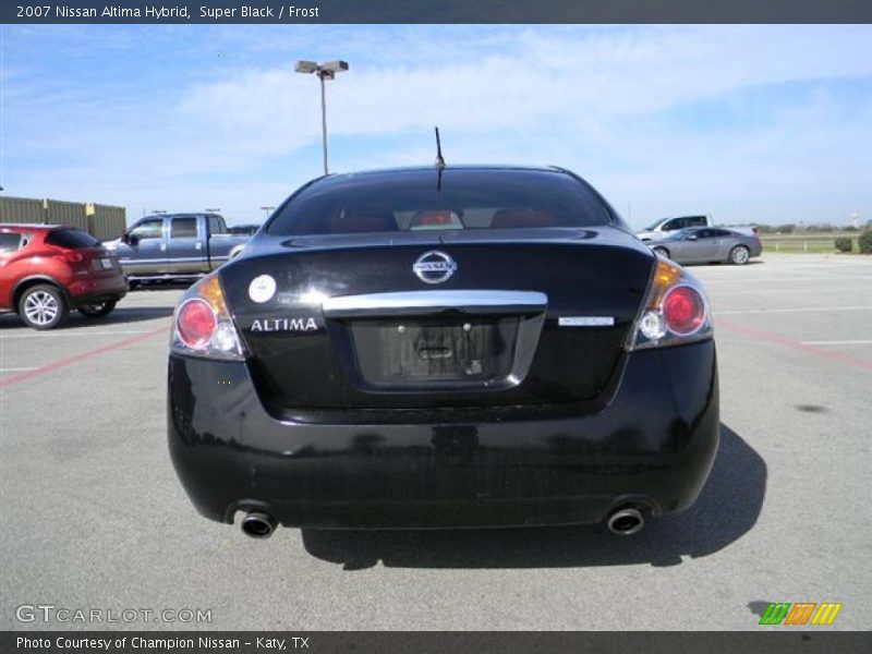 Super Black / Frost 2007 Nissan Altima Hybrid