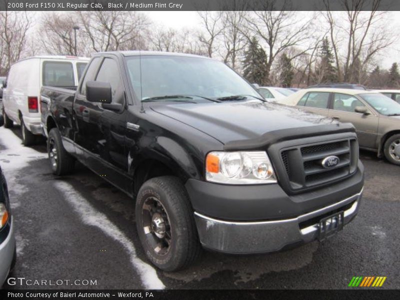 Black / Medium Flint Grey 2008 Ford F150 XL Regular Cab