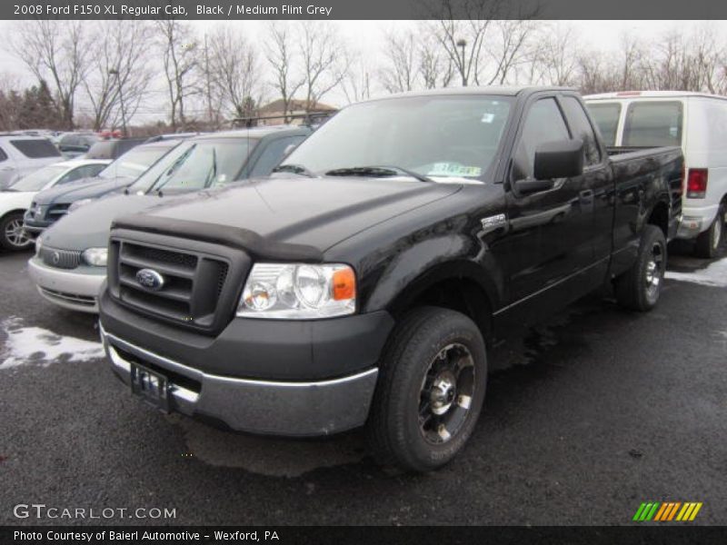 Black / Medium Flint Grey 2008 Ford F150 XL Regular Cab