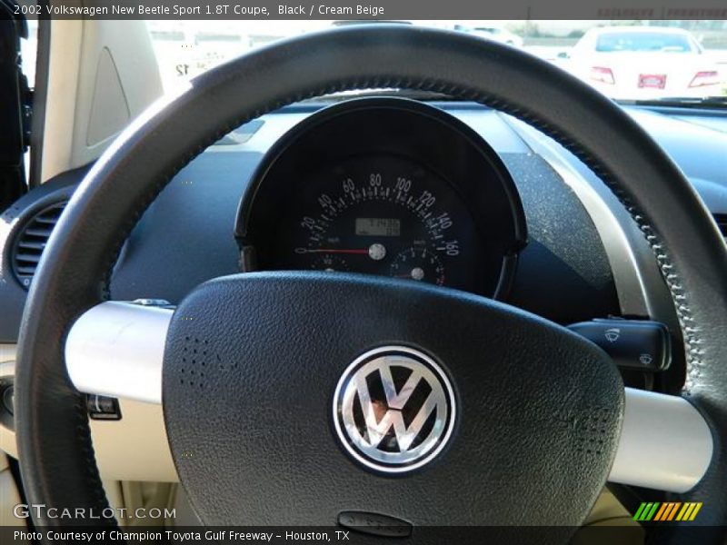 Black / Cream Beige 2002 Volkswagen New Beetle Sport 1.8T Coupe