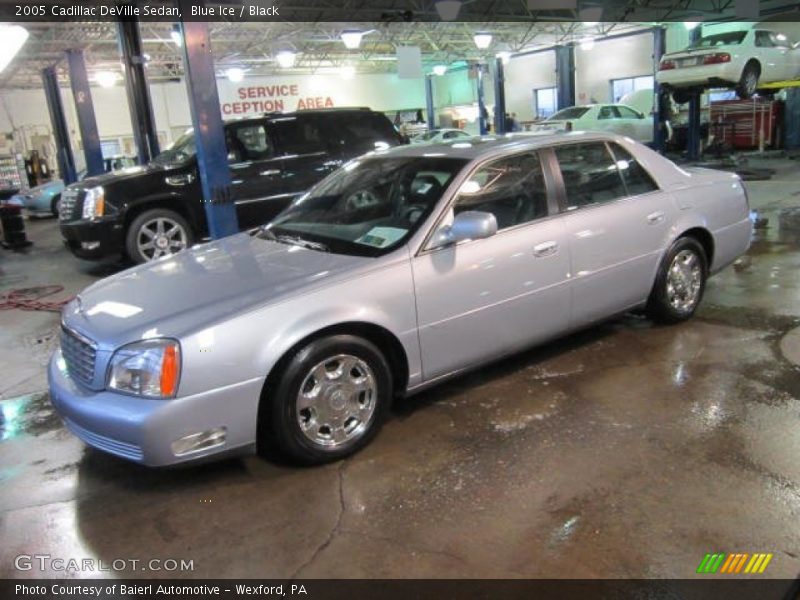 Blue Ice / Black 2005 Cadillac DeVille Sedan