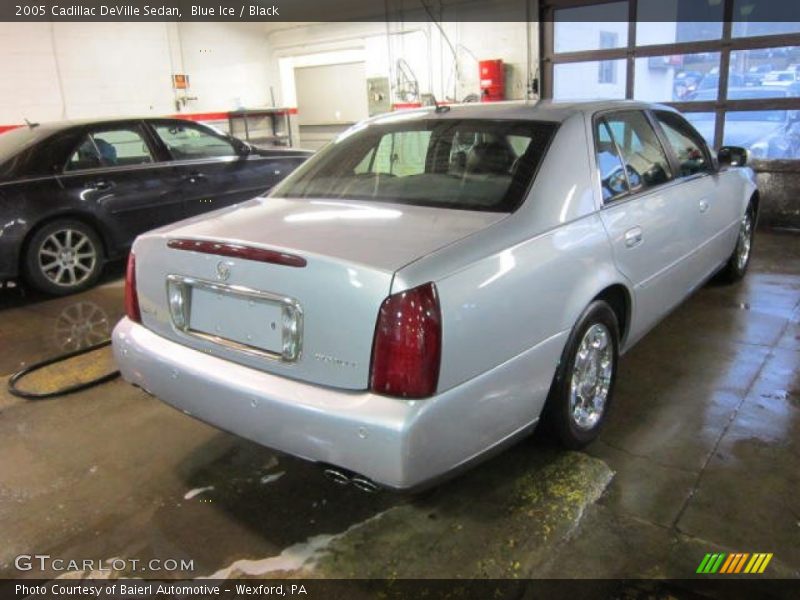 Blue Ice / Black 2005 Cadillac DeVille Sedan