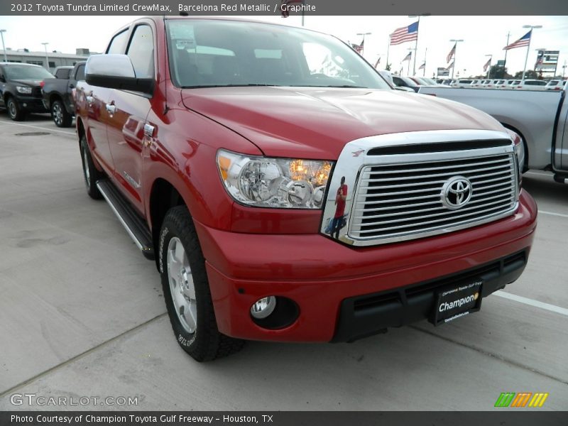Barcelona Red Metallic / Graphite 2012 Toyota Tundra Limited CrewMax