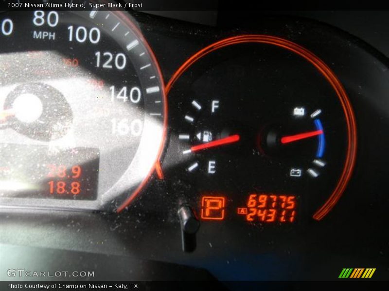 Super Black / Frost 2007 Nissan Altima Hybrid