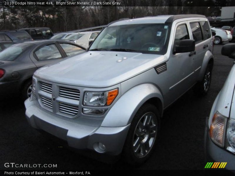 Bright Silver Metallic / Dark Slate Gray 2010 Dodge Nitro Heat 4x4