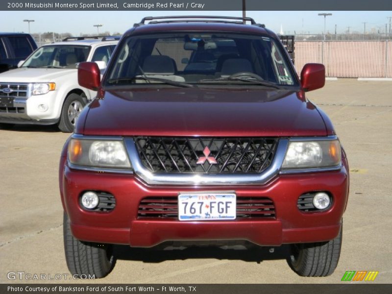 Cambridge Red Pearl / Gray 2000 Mitsubishi Montero Sport Limited