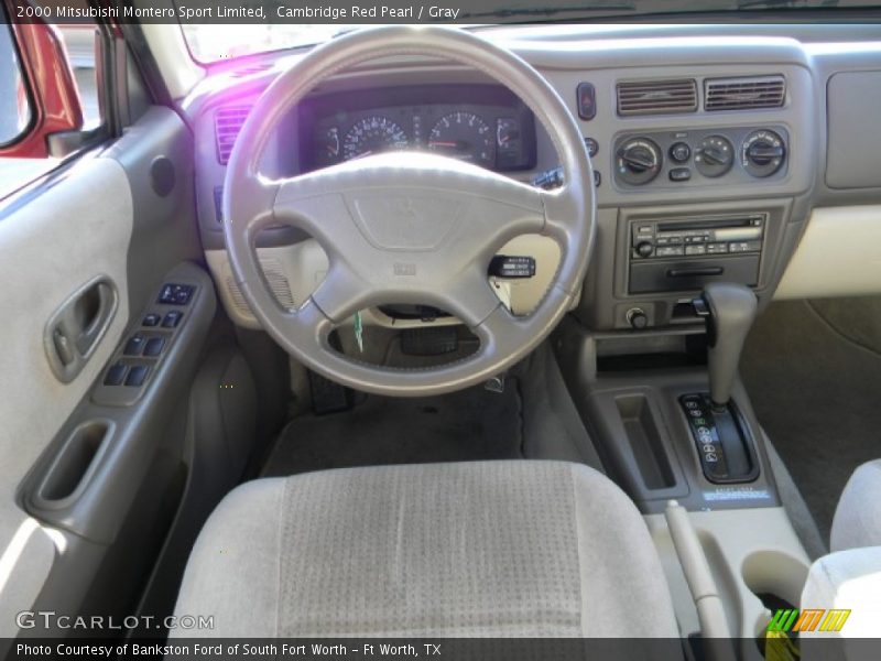 Cambridge Red Pearl / Gray 2000 Mitsubishi Montero Sport Limited