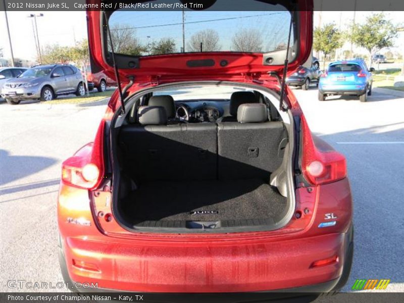 Cayenne Red / Black/Red Leather/Red Trim 2012 Nissan Juke SL