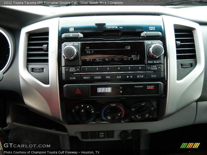 Controls of 2012 Tacoma SR5 Prerunner Double Cab