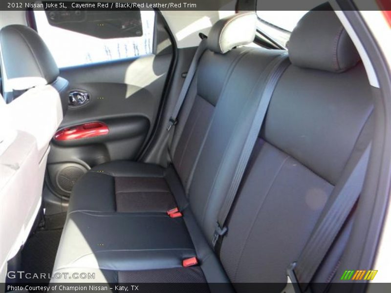 Cayenne Red / Black/Red Leather/Red Trim 2012 Nissan Juke SL