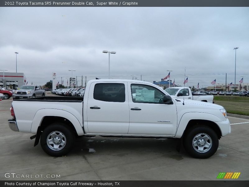 Super White / Graphite 2012 Toyota Tacoma SR5 Prerunner Double Cab