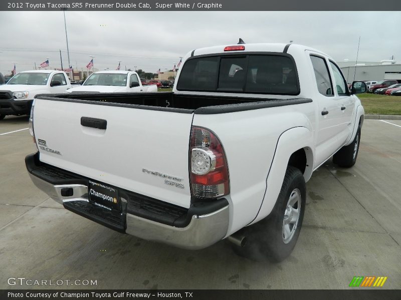 Super White / Graphite 2012 Toyota Tacoma SR5 Prerunner Double Cab