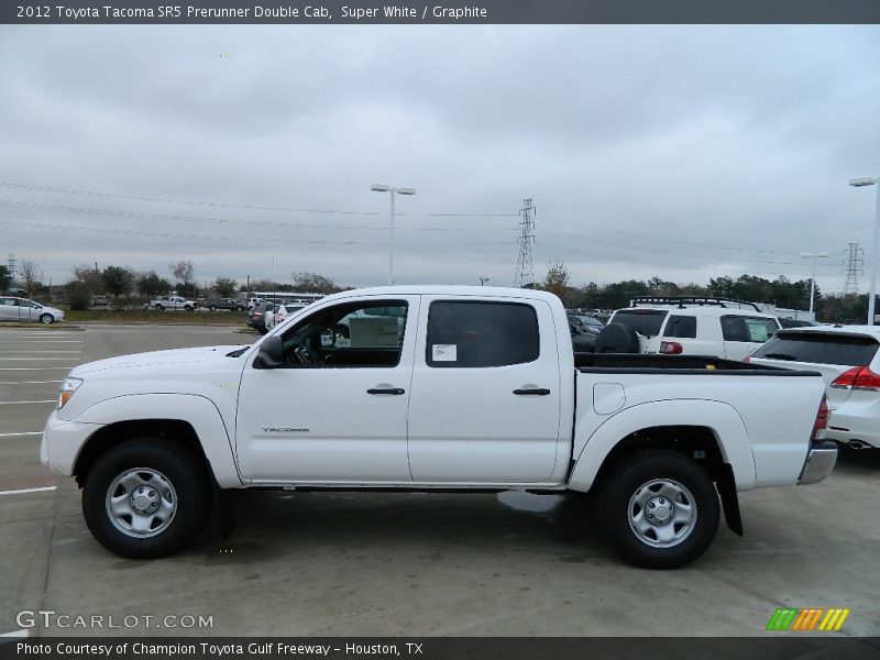 Super White / Graphite 2012 Toyota Tacoma SR5 Prerunner Double Cab