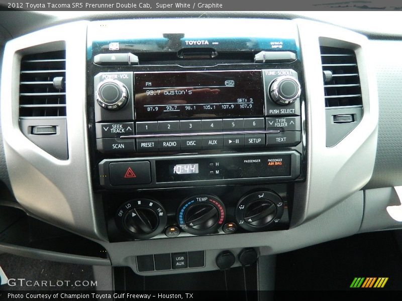 Super White / Graphite 2012 Toyota Tacoma SR5 Prerunner Double Cab