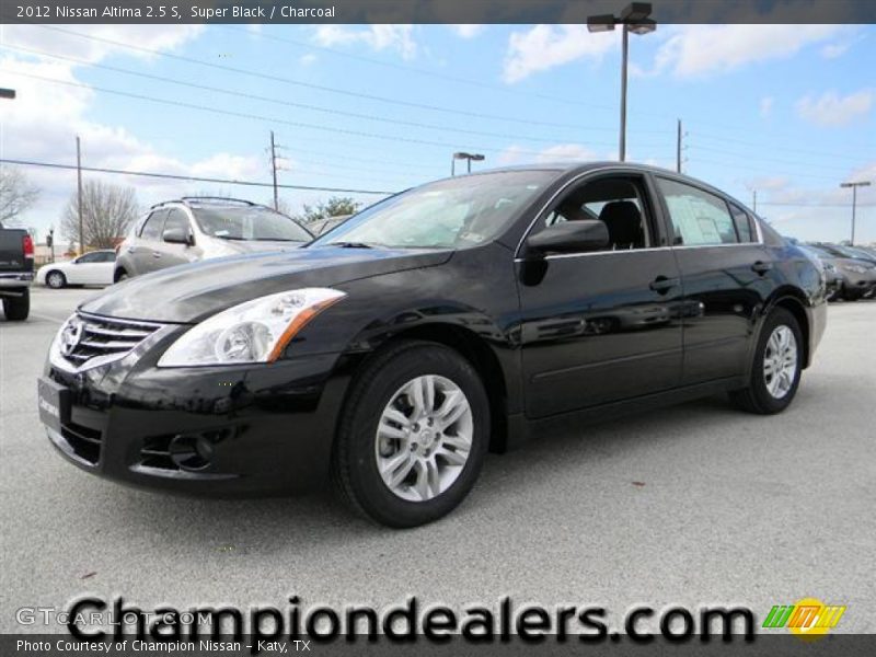 Super Black / Charcoal 2012 Nissan Altima 2.5 S