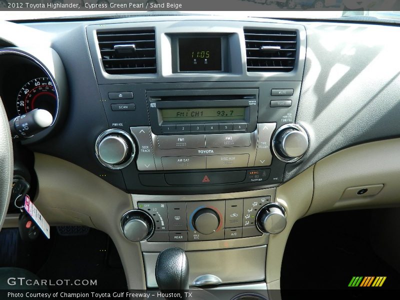 Cypress Green Pearl / Sand Beige 2012 Toyota Highlander