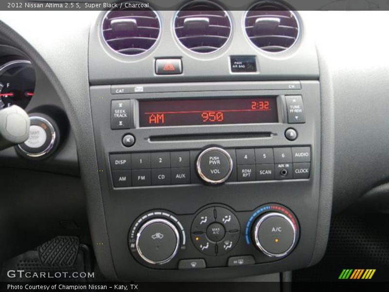 Super Black / Charcoal 2012 Nissan Altima 2.5 S