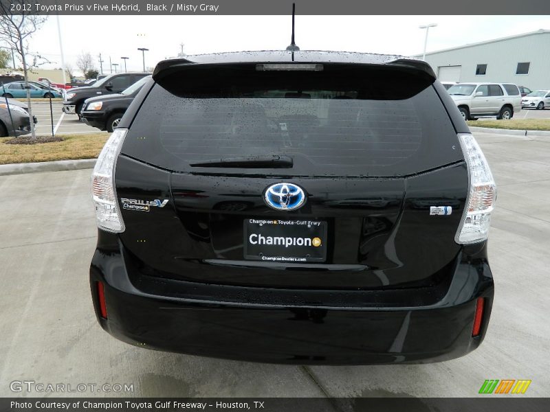 Black / Misty Gray 2012 Toyota Prius v Five Hybrid