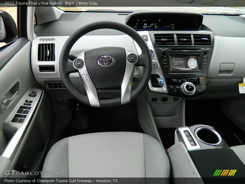 Black / Misty Gray 2012 Toyota Prius v Five Hybrid