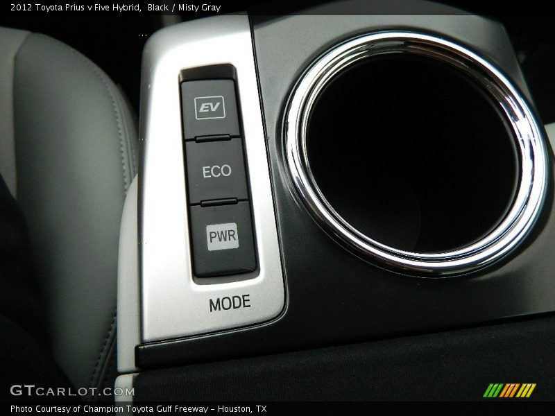 Black / Misty Gray 2012 Toyota Prius v Five Hybrid