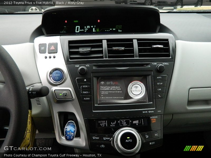 Black / Misty Gray 2012 Toyota Prius v Five Hybrid