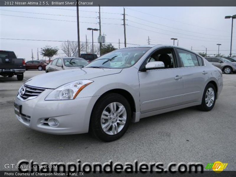 Brilliant Silver / Charcoal 2012 Nissan Altima 2.5 S