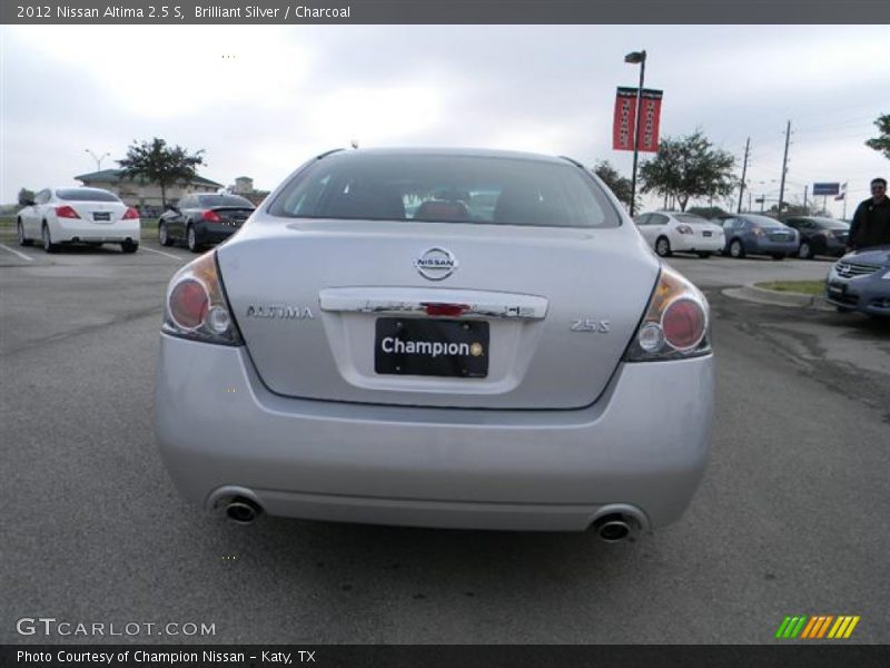 Brilliant Silver / Charcoal 2012 Nissan Altima 2.5 S