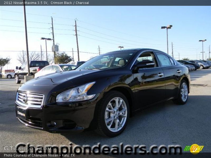 Crimson Black / Charcoal 2012 Nissan Maxima 3.5 SV