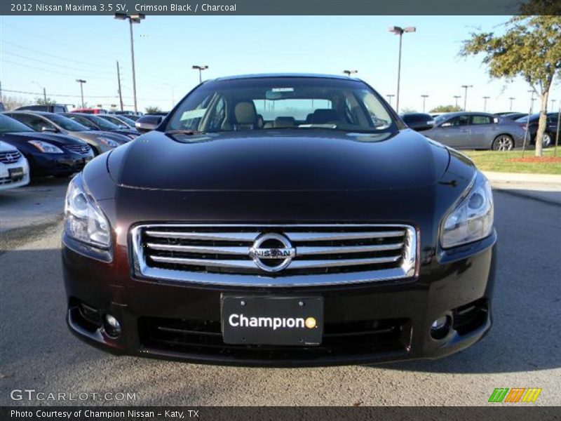 Crimson Black / Charcoal 2012 Nissan Maxima 3.5 SV