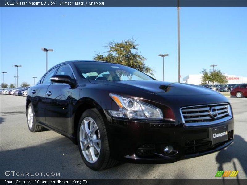Crimson Black / Charcoal 2012 Nissan Maxima 3.5 SV