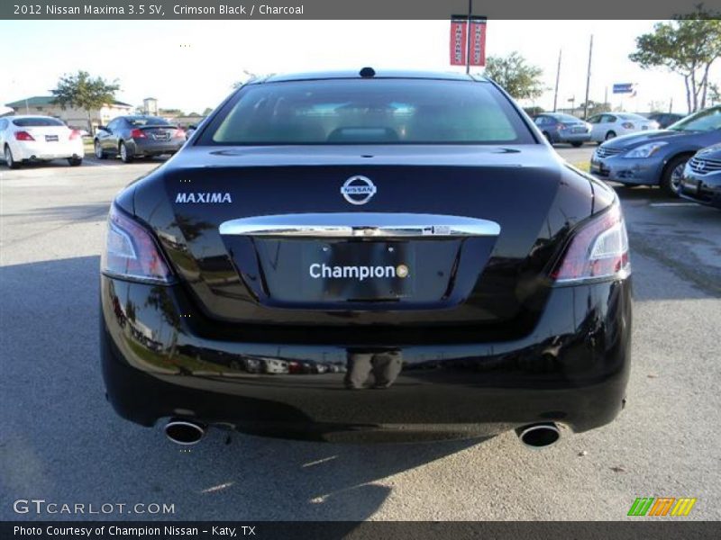 Crimson Black / Charcoal 2012 Nissan Maxima 3.5 SV
