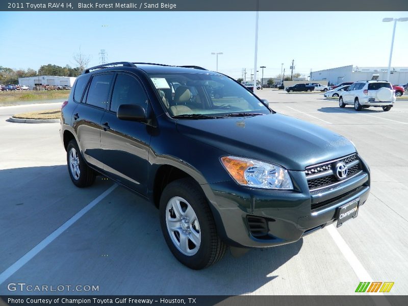 Black Forest Metallic / Sand Beige 2011 Toyota RAV4 I4