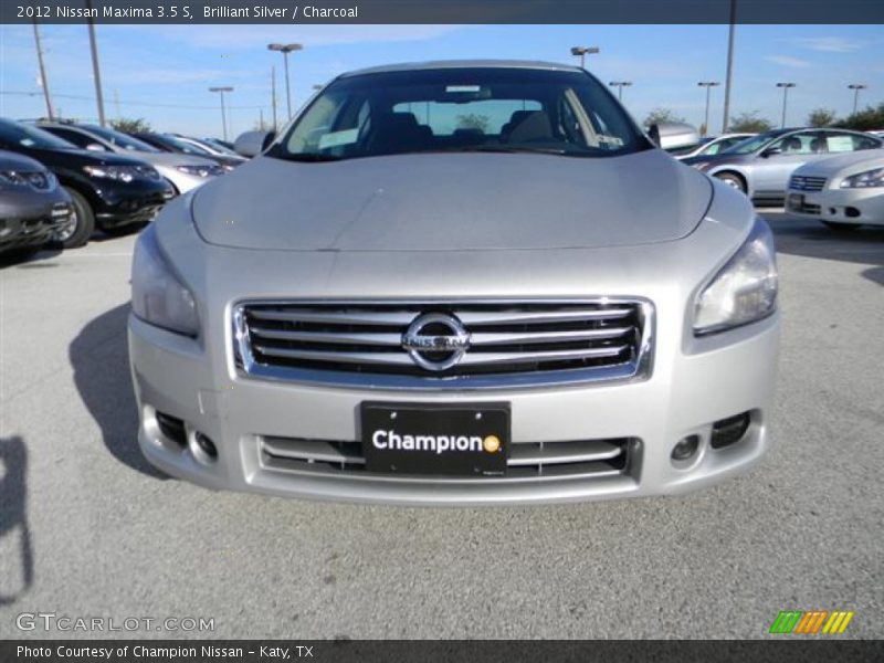 Brilliant Silver / Charcoal 2012 Nissan Maxima 3.5 S