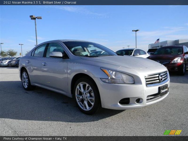 Brilliant Silver / Charcoal 2012 Nissan Maxima 3.5 S
