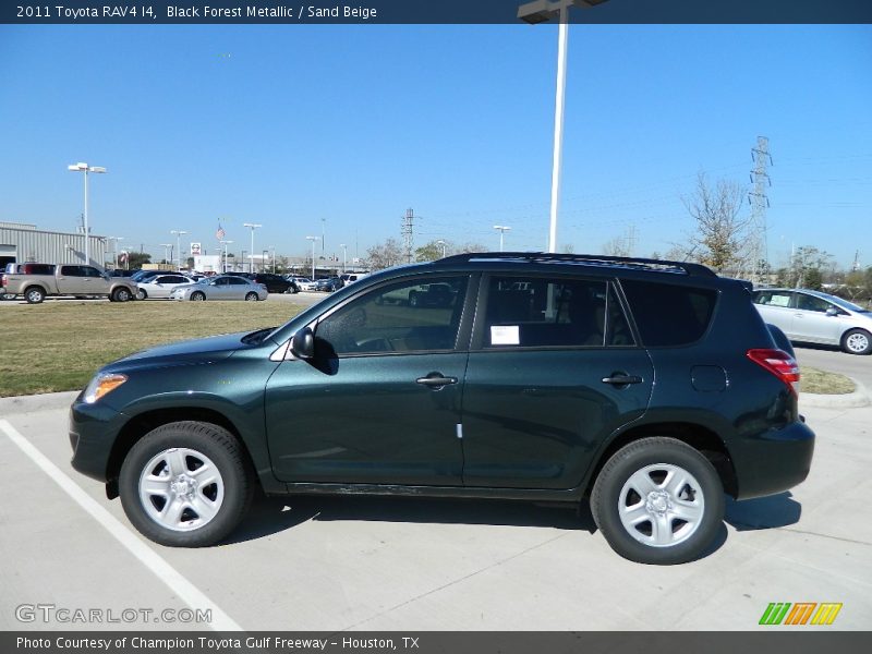 Black Forest Metallic / Sand Beige 2011 Toyota RAV4 I4