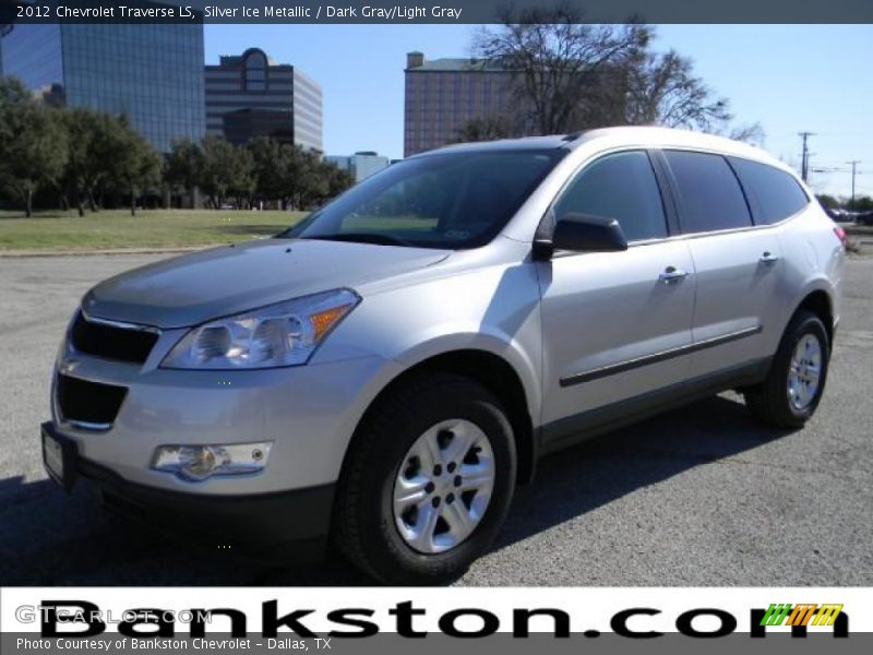 Silver Ice Metallic / Dark Gray/Light Gray 2012 Chevrolet Traverse LS