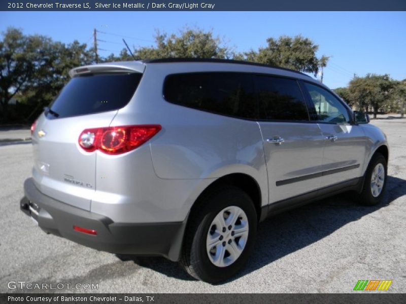 Silver Ice Metallic / Dark Gray/Light Gray 2012 Chevrolet Traverse LS