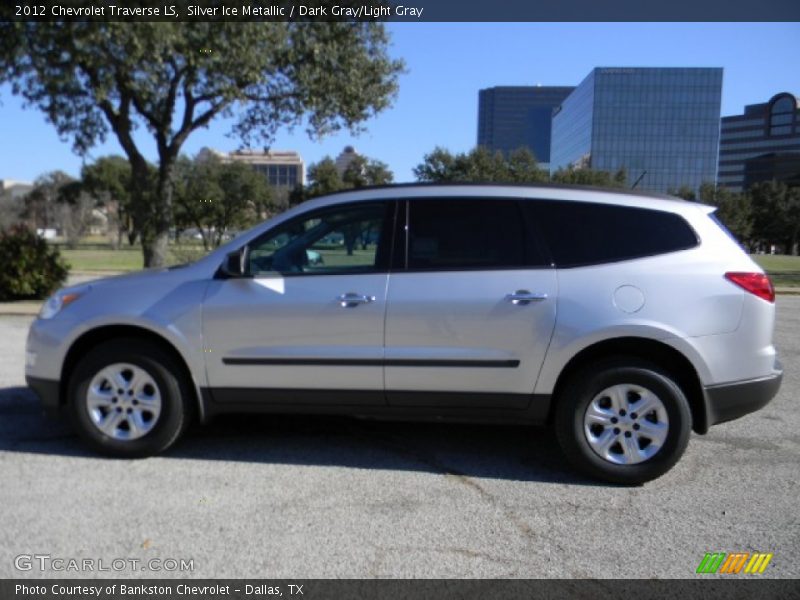 Silver Ice Metallic / Dark Gray/Light Gray 2012 Chevrolet Traverse LS