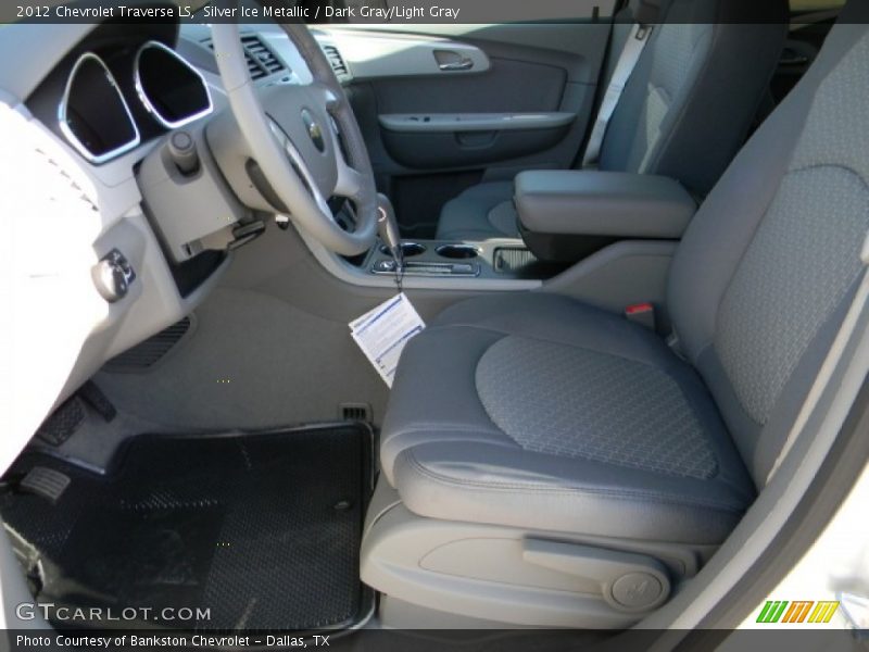 Silver Ice Metallic / Dark Gray/Light Gray 2012 Chevrolet Traverse LS