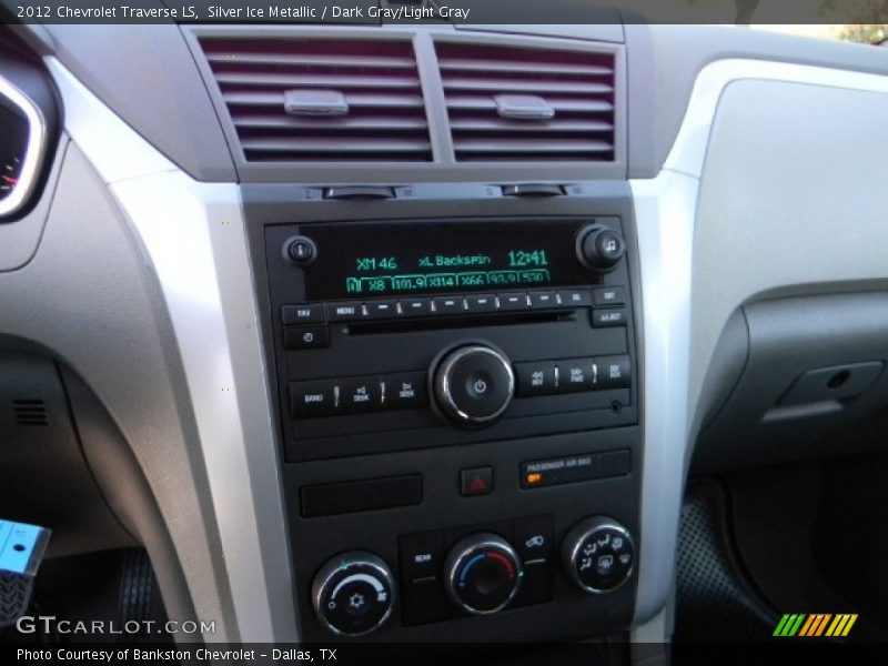 Silver Ice Metallic / Dark Gray/Light Gray 2012 Chevrolet Traverse LS