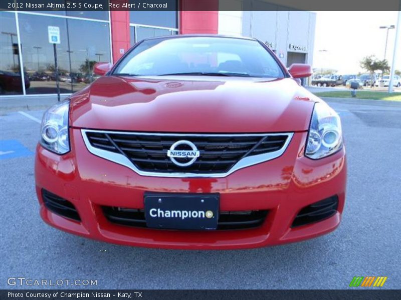 Red Alert / Charcoal 2012 Nissan Altima 2.5 S Coupe