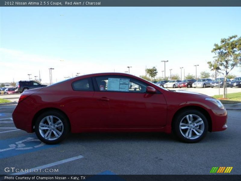 Red Alert / Charcoal 2012 Nissan Altima 2.5 S Coupe