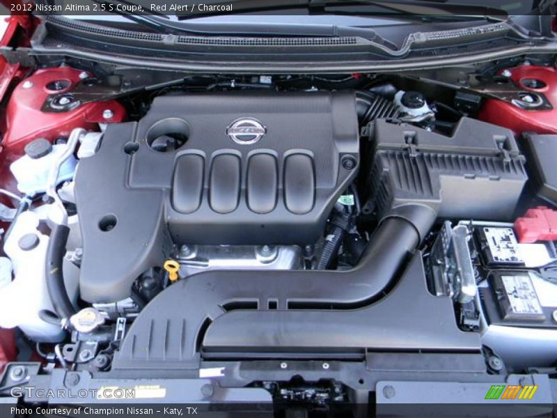 Red Alert / Charcoal 2012 Nissan Altima 2.5 S Coupe