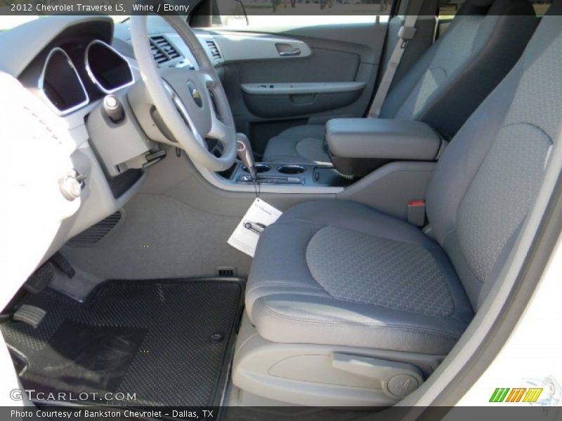 White / Ebony 2012 Chevrolet Traverse LS